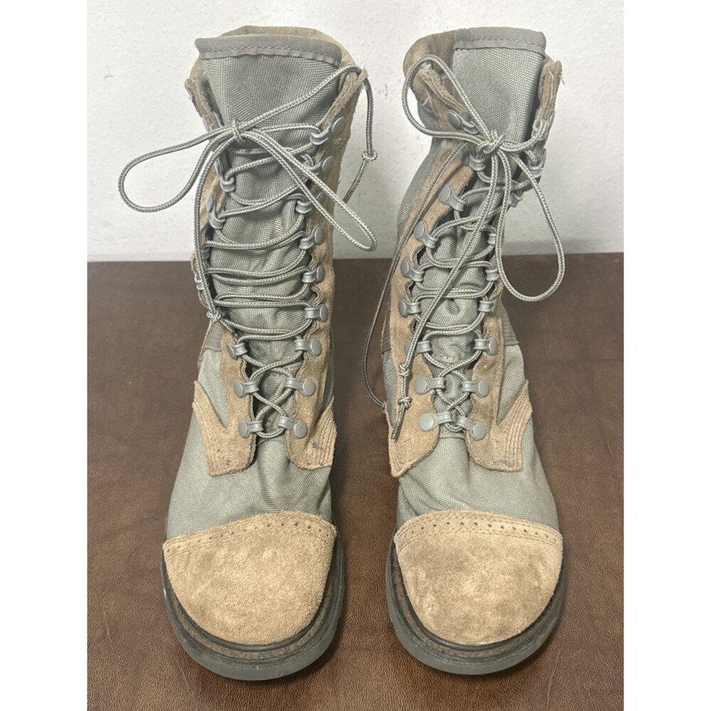 Corcoran Mens Marauder 87146 Brown Green Military Combat Boots USA Sz 8 D EUC